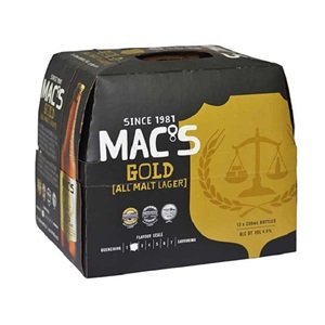 Picture of Mac's Gold Lager 12pk Btls 330ml