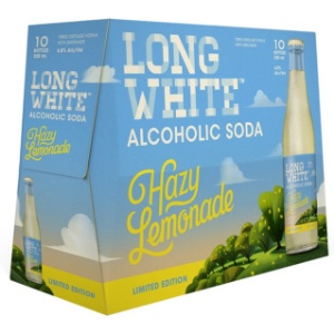 Picture of Long White Hazy Lemonade 4.8% 10pk Bottles 320ml