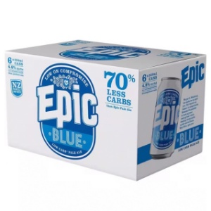 Picture of Epic Blue Low Carb Pale Ale 6pk Cans 330ml