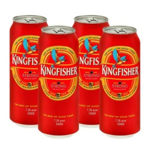 Picture of Kingfisher Strong 7.2% 4pack Cans 500ml
