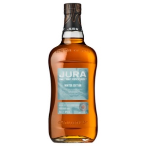 The Jura Winter Edition is a special, limited-release single malt that celebrates the connection between the island's land and spirit. This unique expression is initially matured in American white oak ex-bourbon barrels before being finished in hand-selected Spanish sherry casks, resulting in a full-bodied and indulgent whisky perfect for the winter season. The deep mahogany gold color leads to a nose of citrus fruits, caramel latte, sultanas, and a hint of banana. The palate delivers flavors of coffee, maple syrup, apple pie, and spicy mulled wine, culminating in a warming finish of vanilla and cinnamon at 40% ABV.
