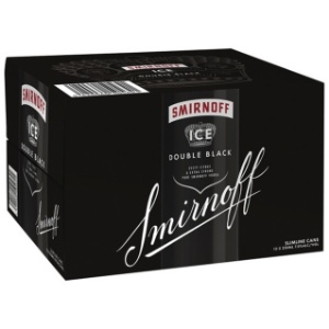 Picture of SmirnOff 7% Double  Black Ice 12pk Cans 250ml