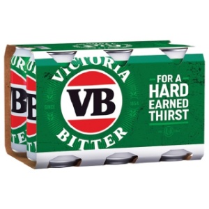 Picture of Victoria Bitter 6pack Cans 375ml